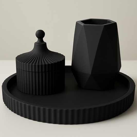 Matte Noir Ceramic Set